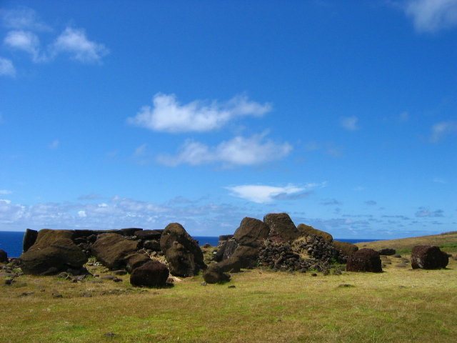 Ahu à terre
