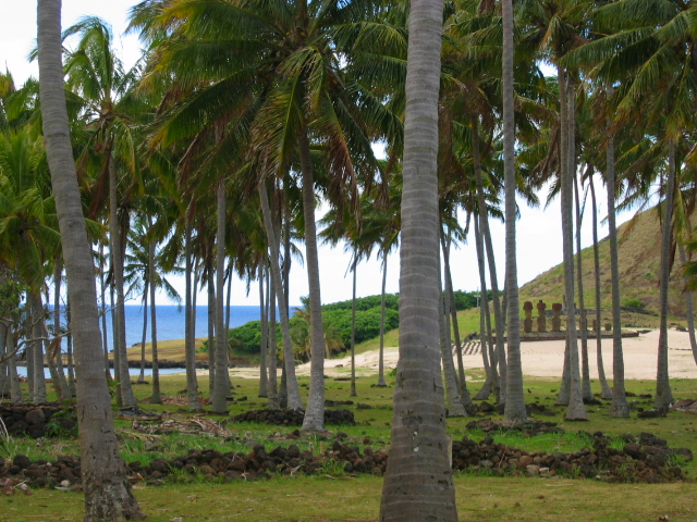 Ahu à la plage